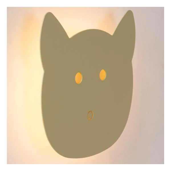 Lucide CHARLIE - Applique murale Chambres d'enfant - LED Dim. - 1x7W 2700K - Vert - détail 2